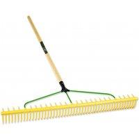 Pegdev Landscaping Rake Heavy Duty & Lightweight 48 Tooth in Yellow | Size: 2kg