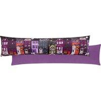Furn . Creepy Town Velvet Draught Excluder in Black