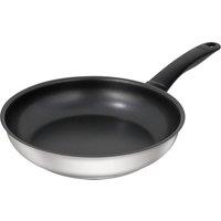 Kuhn Rikon Classic Stainless Steel Non-Stick Induction Safe Frying Pan, 20cm in Silver