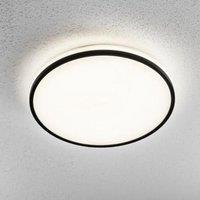 CGC Lighting Tula Black Trim LED Surface Mount Ceiling Light Bulkhead IP44 White Opal 4000k