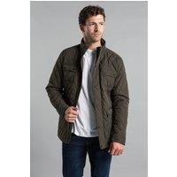 Kensington Eastside Men's Diamond Quilted Jacket in Khaki | Size: Small