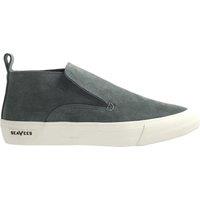 Seavees Men's Huntington Middle Greyboard Suede Slip-On Grey Suede Leather Shoes | Size: 7