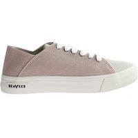 Seavees Women's Lace-Up Suede Leather Sneaker Trainers in Pink | Size: 5