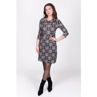 SOLO Women's Paisley Button Dress in Black | Size: 8