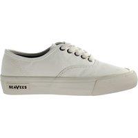 Seavees Women's Legend Standard Lace-Up White Canvas Plimsolls | Size: 7.5
