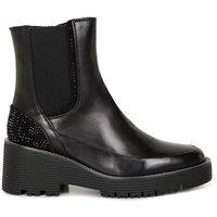 Regarde Le Ciel Women's 'Sadhy 04' Wedge Heeled Chelsea Boots in Black | Size: 5.5