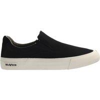 Seavees Women's Hawthrone Slip On Standard Black Poplin Slip-On Black Synthetic Shoes | Size: 10