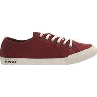 Seavees Women's Standard Canvas Lace-Up Shoes in Red | Size: 5