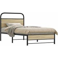 Bed Frame without Mattress 80x200 cm Sonoma Oak Engineered Wood