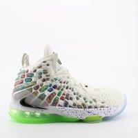 Nike Lebron XVII White Textile Lace Up Trainers | Size: 4.5
