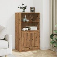 Berkfield Home Highboard Artisian Oak 60x35.5x103.5 cm Engineered Wood in Brown