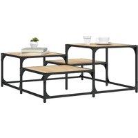 Berkfield Home Coffee Table Sonoma Oak 87.5x87.5x40 cm Engineered Wood in Brown