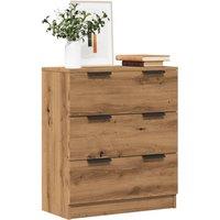 Berkfield Home Sideboard Artisan Oak 60x30x70 cm Engineered Wood in Brown | Size: 60 x 30 x 70 cm