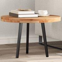 Berkfield Home Table Top Round 60x4 cm Solid Wood Acacia in Brown | Size: 60x4 cm