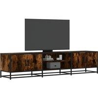 TV Cabinet Smoked Oak 180x35x41 cm Engineered Wood