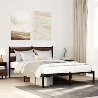 Berkfield Home Bed Frame without Mattress with Headboard Brown Oak 160x200 cm