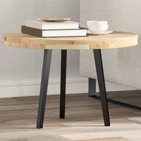 Berkfield Home Table Top Round 60x4 cm Solid Wood Acacia in Brown | Size: 60x4 cm