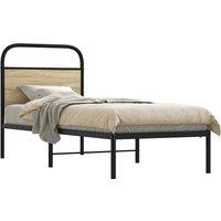 Bed Frame Without Mattress 80x200 cm Sonoma Oak Engineered Wood