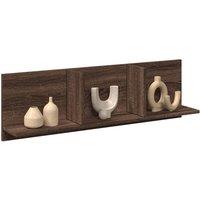 Berkfield Home Wall Cabinet 100x16.5x30 cm Brown Oak Engineered Wood