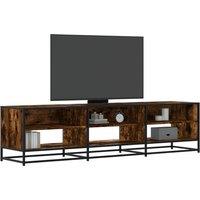Berkfield Home TV Cabinet Smoked Oak 180x40x46 cm Engineered Wood in Brown | Size: 180 x 40 x 46 cm