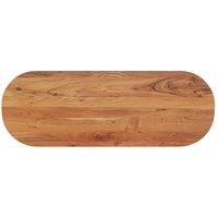 Table Top 110x40x2.5 cm Oval Solid Wood Acacia