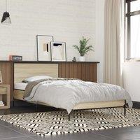 Berkfield Home Bed Frame without Mattress Sonoma Oak 100x200 cm in Brown