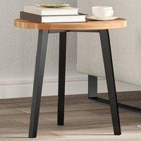Berkfield Home Table Top Round 40x2 cm Solid Wood Acacia in Brown | Size: 40x2 cm