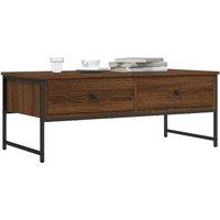 Berkfield Home Coffee Table Brown Oak 101x49x39.5 cm Engineered Wood