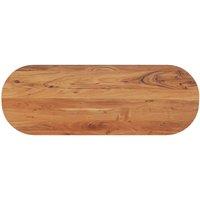 Berkfield Home Table Top 110x40x3.8 cm Oval Solid Wood Acacia in Brown