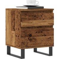 Berkfield Home Bedside Cabinets 2 pcs Old Wood 40x35x50 cm Engineered Wood in Brown | Size: 40 x 35 x 50 cm