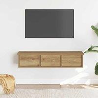 Berkfield Home Wall Cabinet Artisian Oak 88x26x18.5 cm Engineered Wood in Brown