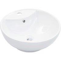 Berkfield Home Wash Basin with Overflow 46.5x18 cm Ceramic White