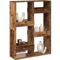 Berkfield Home Room Divider Old Wood 100x33x135 cm Engineered Wood in Brown | Size: 100 x 33 x 135 cm