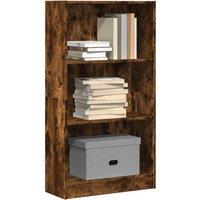 Bookcase Smoked Oak 60x24x109 cm Engineered Wood