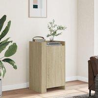 Berkfield Home Sideboard Sonoma Oak 45x35x75 cm Engineered Wood in Brown | Size: 45 x 35 x 75 cm