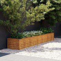 Berkfield Home Garden Raised Bed 291x50x36 cm Corten Steel in Brown | Size: 291 x 50 x 36 cm