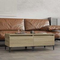 Berkfield Home Side Tables 2 pcs Sonoma Oak 50x46x35 cm Engineered Wood in Brown | Size: 50 x 46 x 35 cm