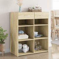 Berkfield Home Sideboard Sonoma Oak 80x42.5x93 cm Engineered Wood in Brown