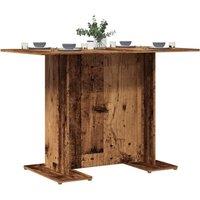 Berkfield Home Dining Table Old Wood 110x60x75 cm Engineered Wood in Brown | Size: 110 x 60 x 75 cm