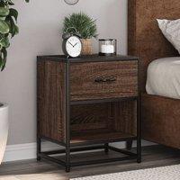 Berkfield Home Bedside Cabinets 2 pcs Brown Oak 40x31x50 cm Engineered Wood | Size: 40 x 31 x 50 cm