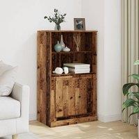 Berkfield Home Highboard Old Wood 60x35.5x103.5 cm Engineered Wood in Brown