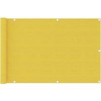 Balcony Screen Yellow 90x400 cm HDPE