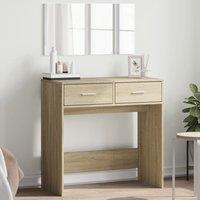 Dressing Table with Mirror Sonoma Oak 80x39x80 cm