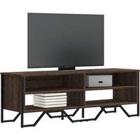 TV Cabinet Brown Oak 122x34x41 cm Engineered Wood