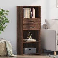 Berkfield Home Highboard Brown Oak 50x42.5x124 cm Engineered Wood
