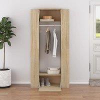Berkfield Home Hallway Cabinets 2 pcs Sonoma Oak Engineered Wood in Brown