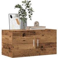 Berkfield Home Wall Cabinet Old Wood 80x39x40 cm Engineered Wood in Brown | Size: 80 x 39 x 40 cm