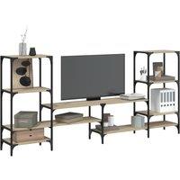 Berkfield Home TV Cabinet Sonoma Oak 206.5x28.5x95 cm Engineered Wood in Brown