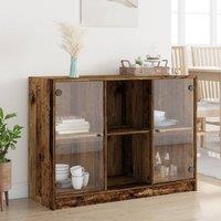 Berkfield Home Sideboard Old Wood 102x37x75.5 cm Engineered Wood in Brown