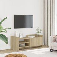 Berkfield Home TV Cabinet Sonoma Oak 100x35x40 cm Engineered Wood in Brown | Size: 100 x 35 x 40 cm